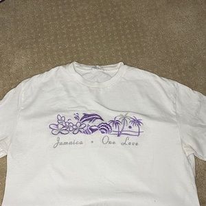 beach theme short-sleeve shirt